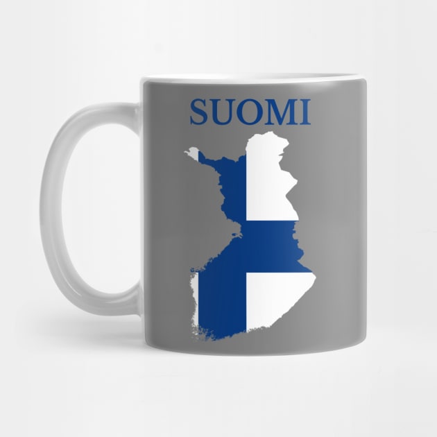 Finland, Suomi Map Flag by maro_00